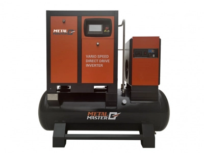 Компрессорная станция 3 в 1 с прямым приводом Metal Master MCDR 5,5-10-350 INVERTER