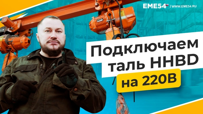 Таль электрическая цепная TOR ТЭЦП (HHBD01-01T) 1,0 т 6 м 220В - изображение