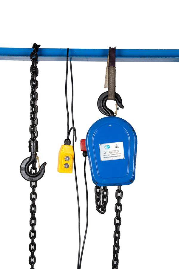 Таль стационарная  3т 12м 380В электрическая цепная TOR DHS (серия J)