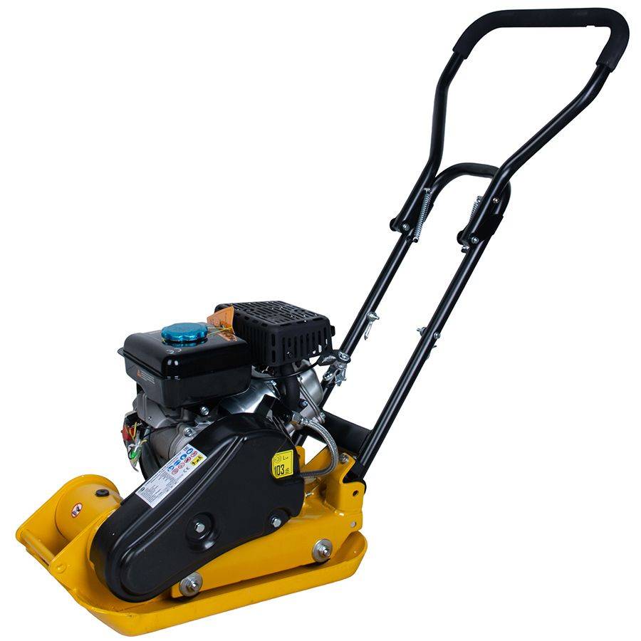 Виброплита TOR T-50 48кг, 8,5кН Loncin коврик, колесный комплект