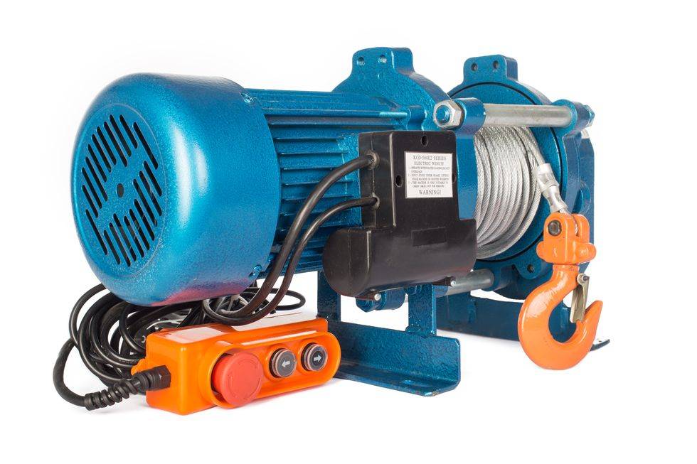 Лебедка TOR ЛЭК-500 E21 (KCD) 500/1000 кг 220 В с канатом 30/15 м