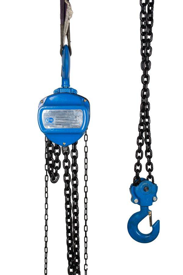 Таль ручная шестеренная TOR ТРШ C 5ТХ12М PRO (для тяжелых работ)