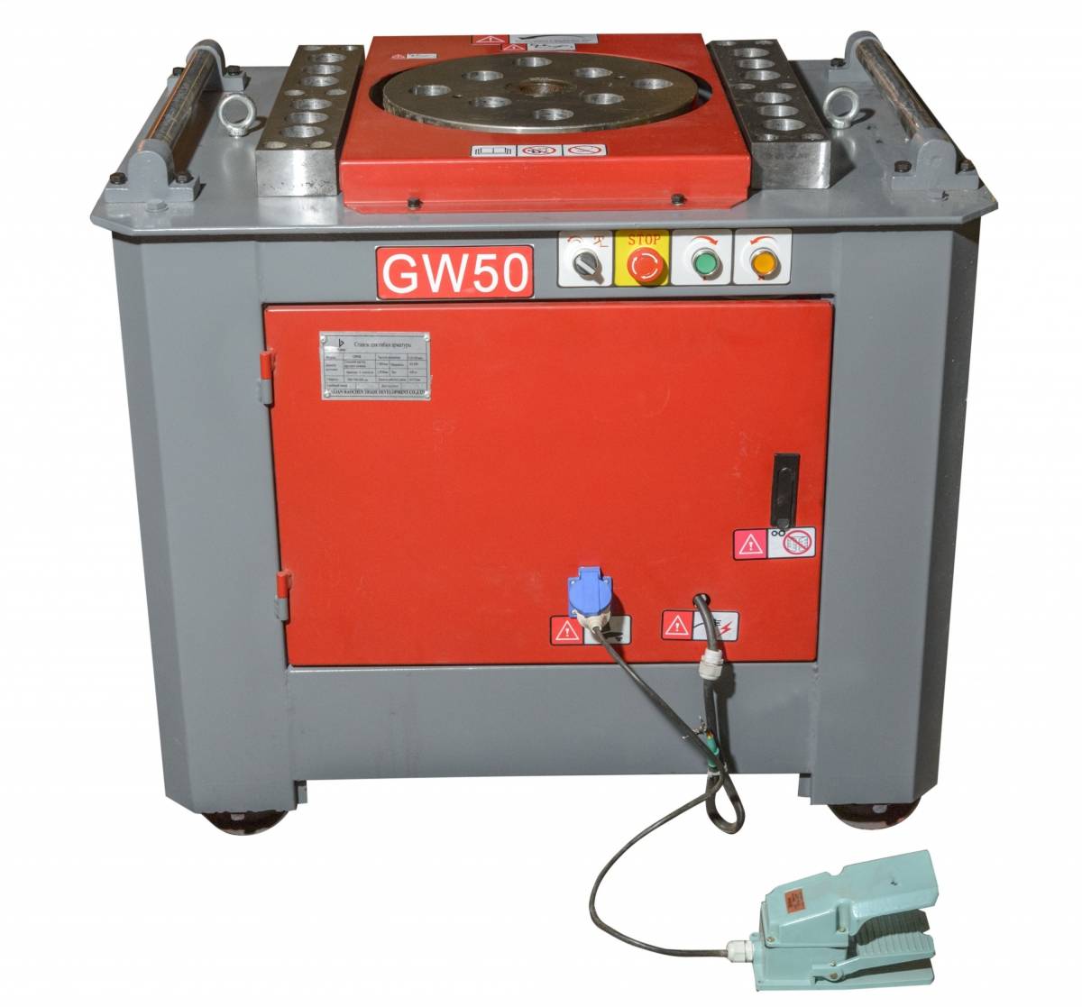 Станок для гибки арматуры Vektor GW50C с доводчиком