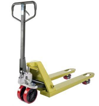 Тележка гидравлическая 2500 кг 2000 мм полиуретановые колеса TOR AC (серия J)