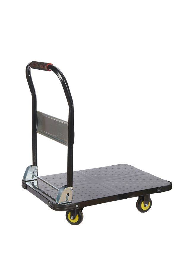 Тележка платформенная 600 кг TOR PH600 (720х470) со складной ручкой (пластиковые колеса 100 мм)