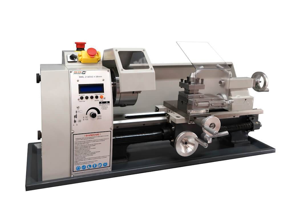 Настольный токарно-винторезный станок Metal Master MML 2140VE с проходным отверстием шпинделя 38мм