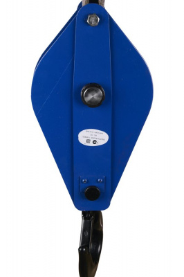 Блок монтажный однорольный с  крюком TOR 10 т с откидной щекой (S)*