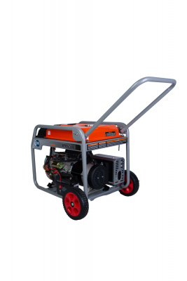 Генератор бензиновый 5,0 кВт 220В 27 л с электростартером и колесами TOR KM6500H