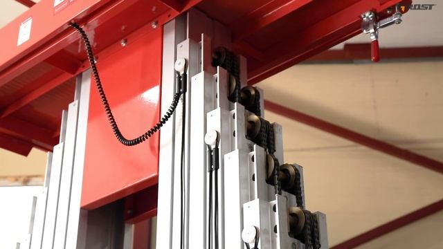 Телескопический двухмачтовый подъемник с аккумулятором GROST Double Mast 200-12 AC/DC - изображение